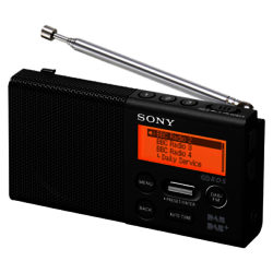 Sony XDR-P1 Portable DAB/DAB+/FM Digital Radio Black